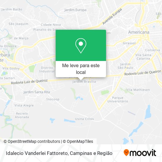 Idalecio Vanderlei Fattoreto mapa