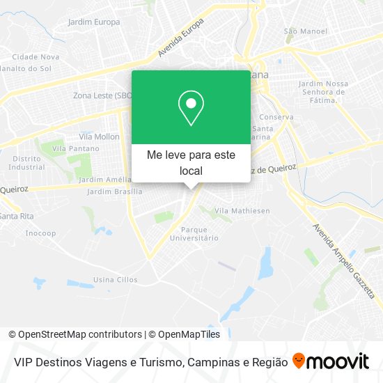 VIP Destinos Viagens e Turismo mapa