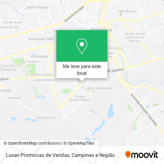 Lusan Promocao de Vendas mapa