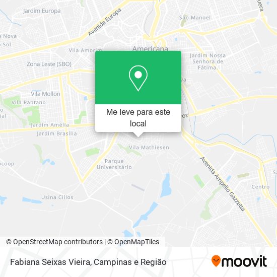 Fabiana Seixas Vieira mapa