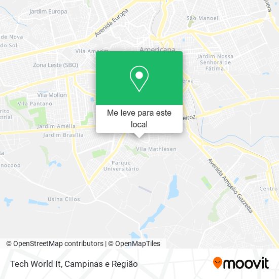 Tech World It mapa