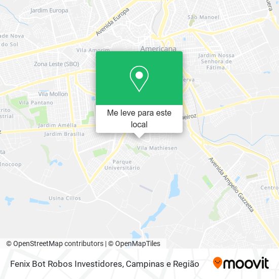 Fenix Bot Robos Investidores mapa