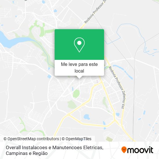 Overall Instalacoes e Manutencoes Eletricas mapa