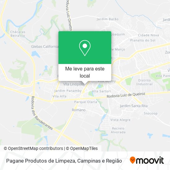 Pagane Produtos de Limpeza mapa