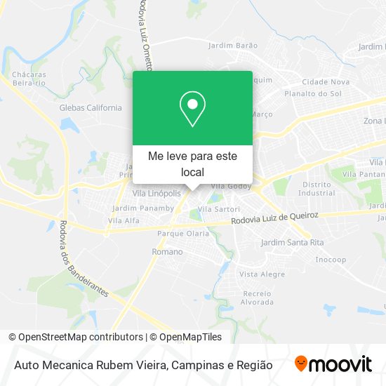 Auto Mecanica Rubem Vieira mapa