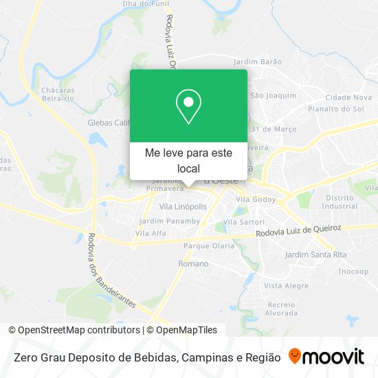 Zero Grau Deposito de Bebidas mapa