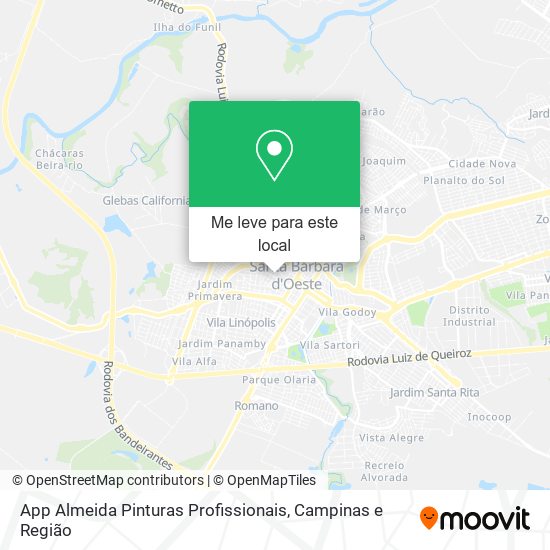 App Almeida Pinturas Profissionais mapa