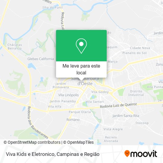 Viva Kids e Eletronico mapa