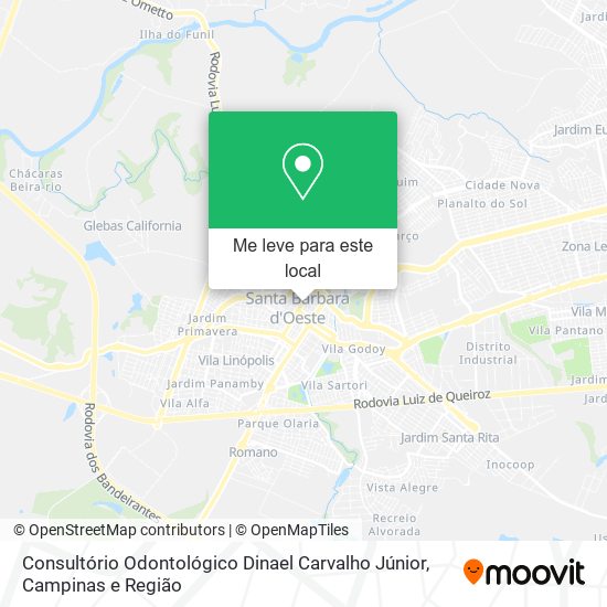 Consultório Odontológico Dinael Carvalho Júnior mapa