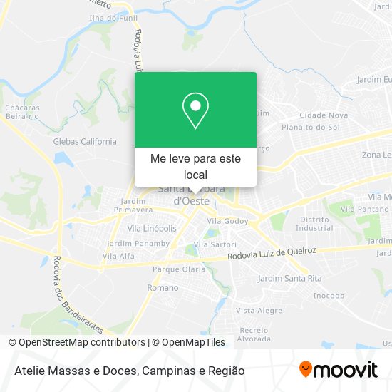 Atelie Massas e Doces mapa