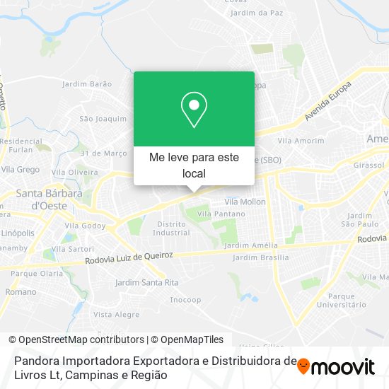 Pandora Importadora Exportadora e Distribuidora de Livros Lt mapa