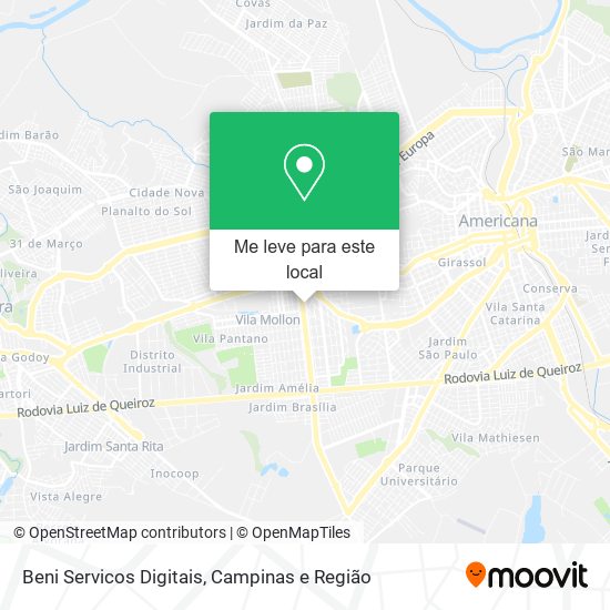 Beni Servicos Digitais mapa