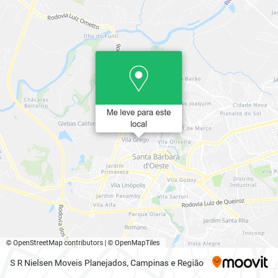 S R Nielsen Moveis Planejados mapa