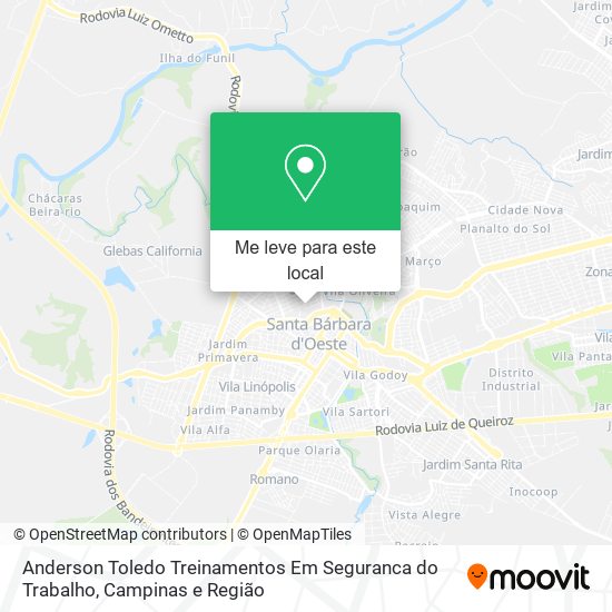 Anderson Toledo Treinamentos Em Seguranca do Trabalho mapa
