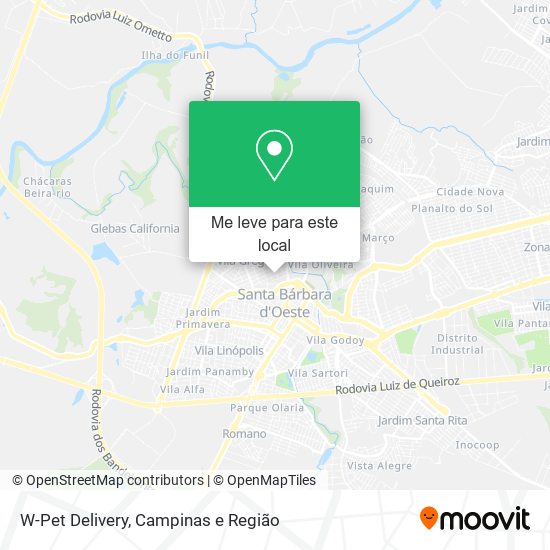 W-Pet Delivery mapa