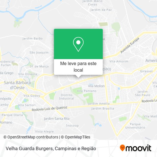 Velha Guarda Burgers mapa