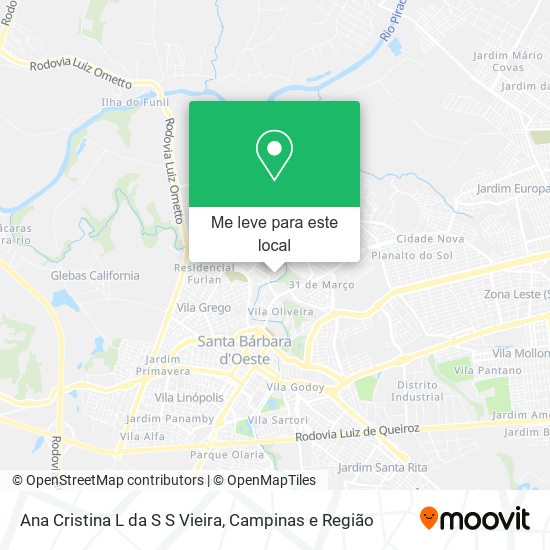 Ana Cristina L da S S Vieira mapa