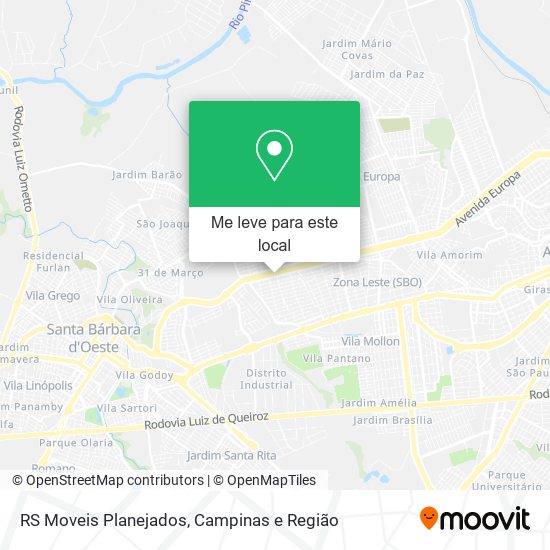 RS Moveis Planejados mapa