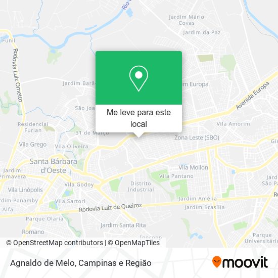 Agnaldo de Melo mapa