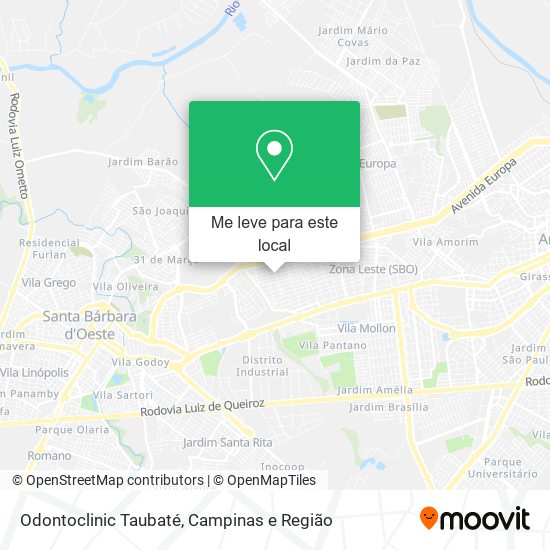 Odontoclinic Taubaté mapa