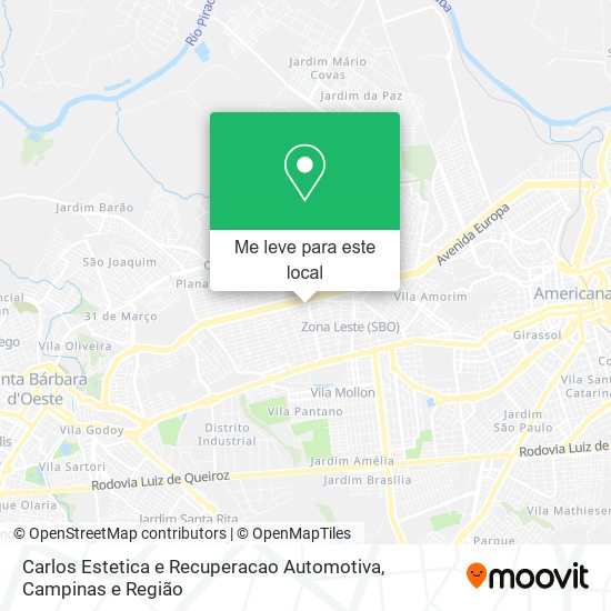 Carlos Estetica e Recuperacao Automotiva mapa