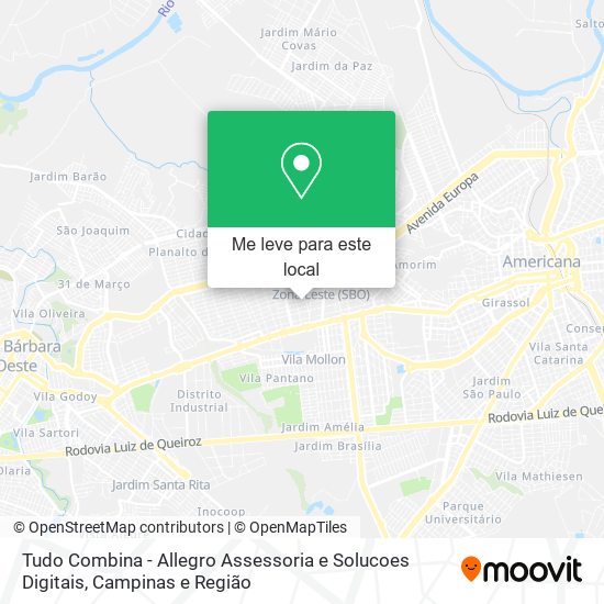 Tudo Combina - Allegro Assessoria e Solucoes Digitais mapa