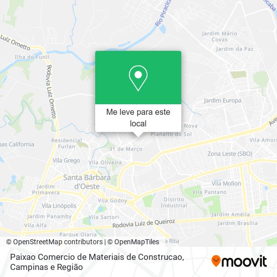 Paixao Comercio de Materiais de Construcao mapa