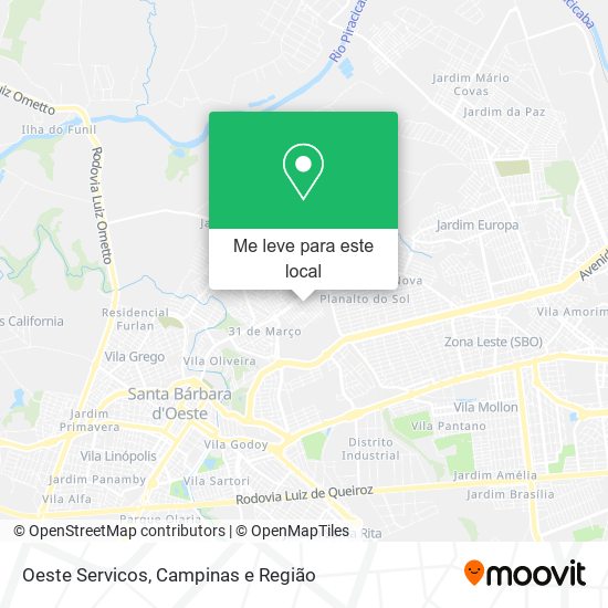 Oeste Servicos mapa