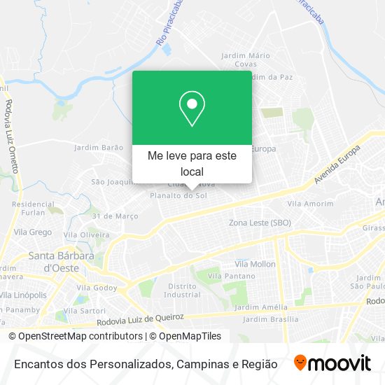 Encantos dos Personalizados mapa