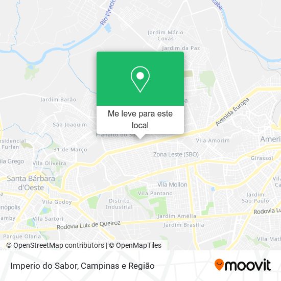 Imperio do Sabor mapa