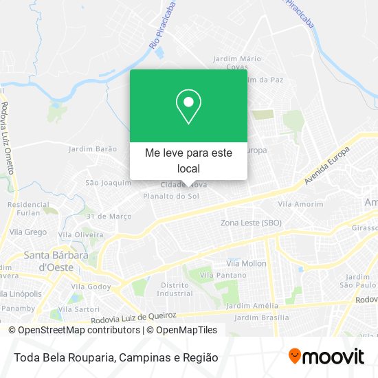 Toda Bela Rouparia mapa