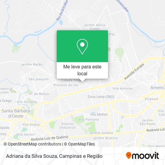 Adriana da Silva Souza mapa