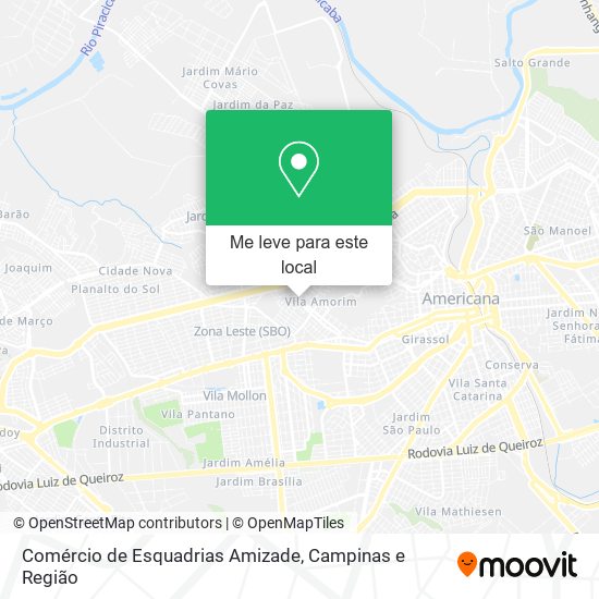 Comércio de Esquadrias Amizade mapa