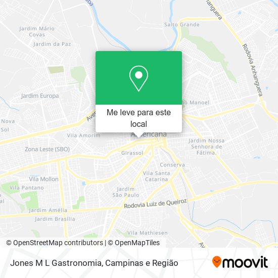 Jones M L Gastronomia mapa