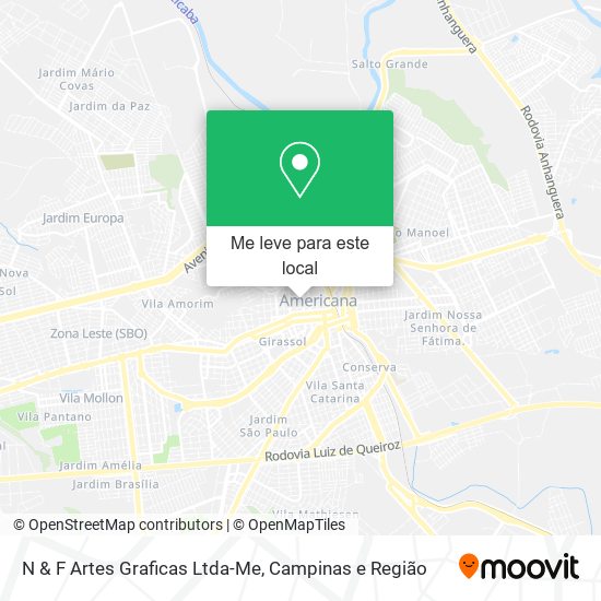 N & F Artes Graficas Ltda-Me mapa