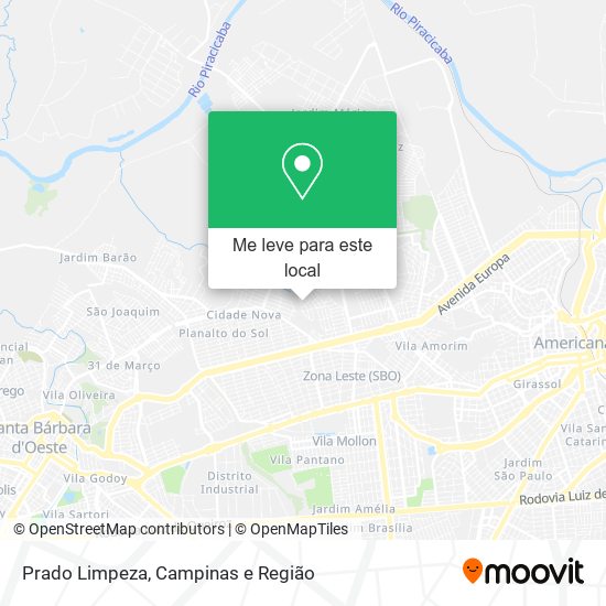 Prado Limpeza mapa