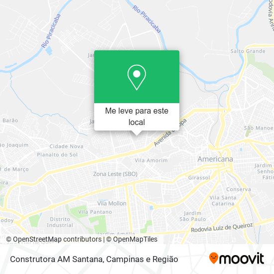 Construtora AM Santana mapa