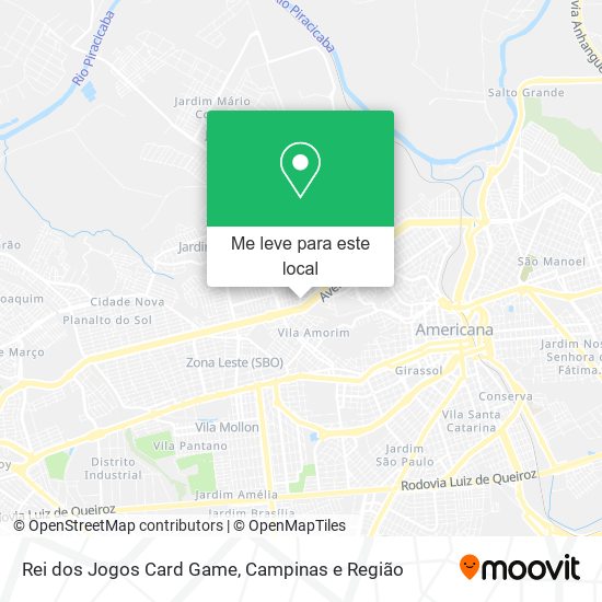 Rei dos Jogos Card Game mapa