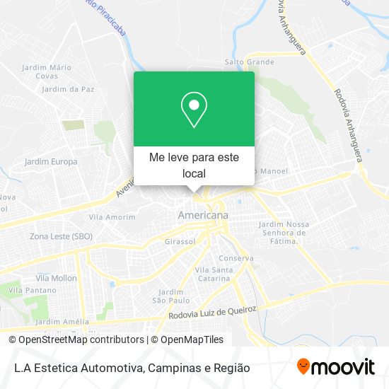 L.A Estetica Automotiva mapa