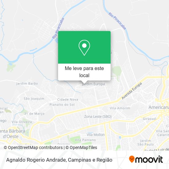 Agnaldo Rogerio Andrade mapa