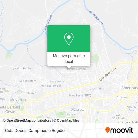 Cida Doces mapa