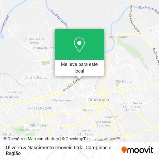 Oliveira & Nascimento Imóveis Ltda mapa