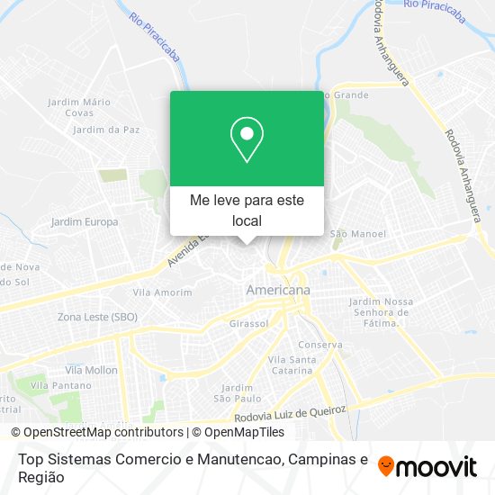 Top Sistemas Comercio e Manutencao mapa