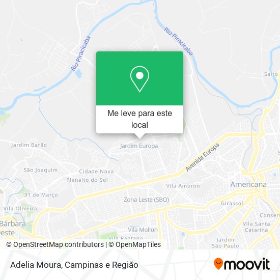 Adelia Moura mapa