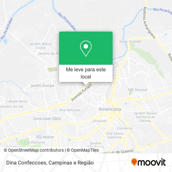 Dina Confeccoes mapa