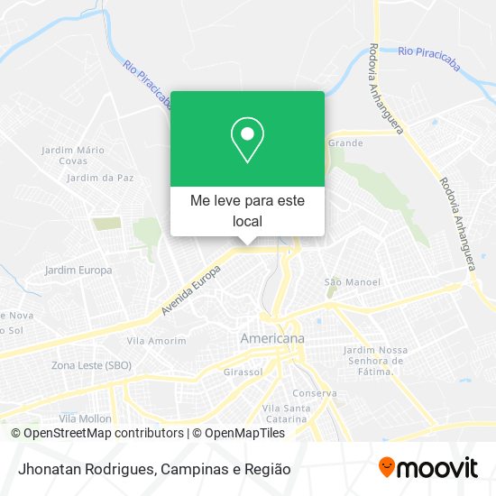 Jhonatan Rodrigues mapa