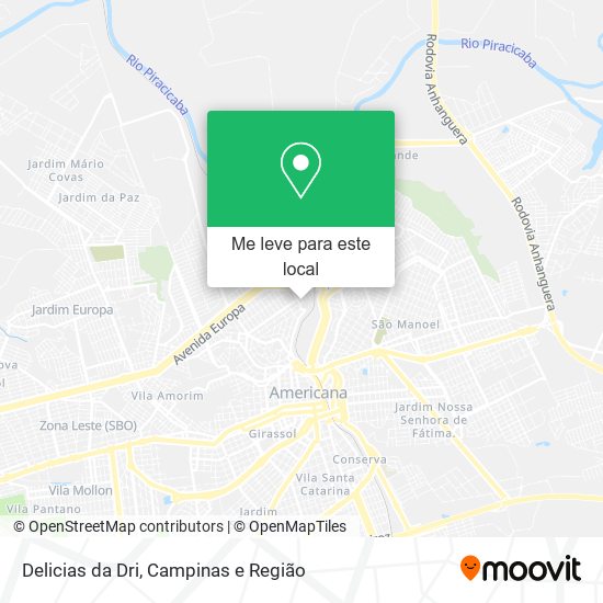 Delicias da Dri mapa