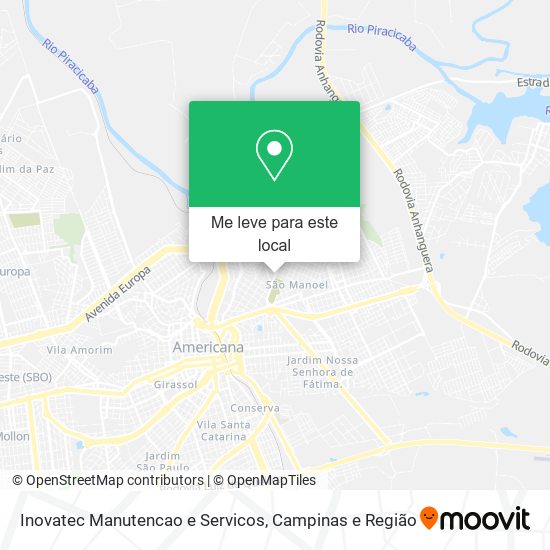 Inovatec Manutencao e Servicos mapa