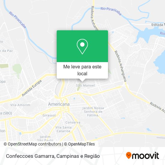 Confeccoes Gamarra mapa