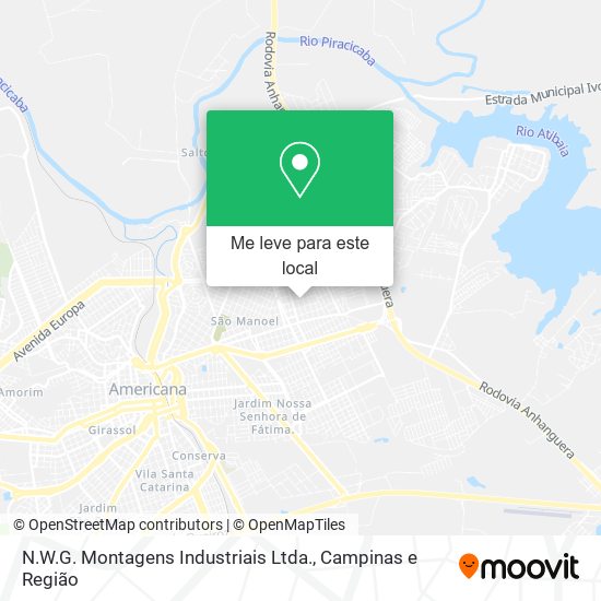 N.W.G. Montagens Industriais Ltda. mapa